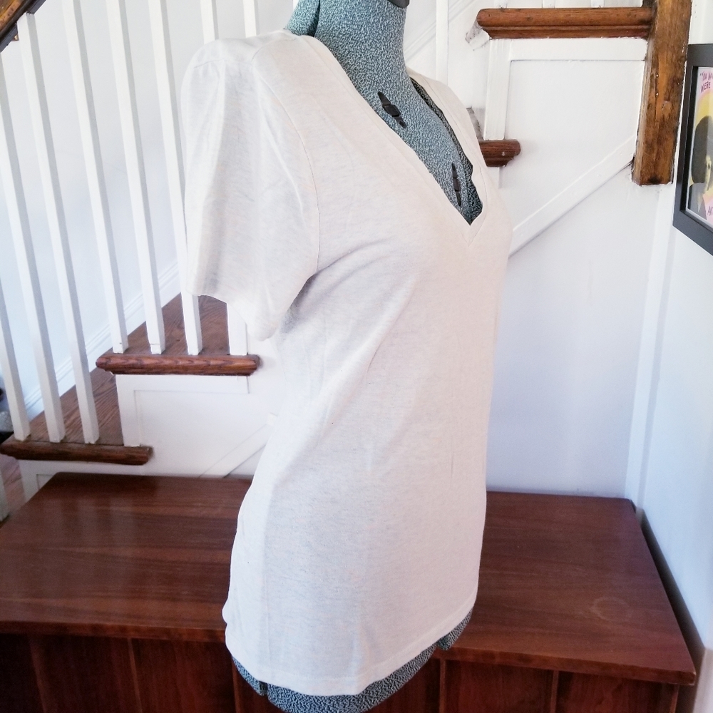 Old Navy V-Neck Short Sleeve T-Shirt - Picture 2 of 5